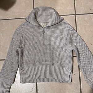 Jessica Simpson Light Gray Cowl Neck Sweater
